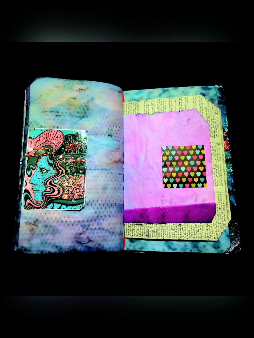 Grateful Dead Music Inspired Junk Journal Handmade Vintage Creative Notebook